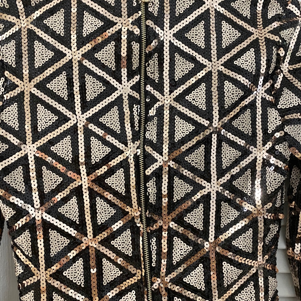 Lulus Rose Gold and White Sequin dress - Picture 5 of 8